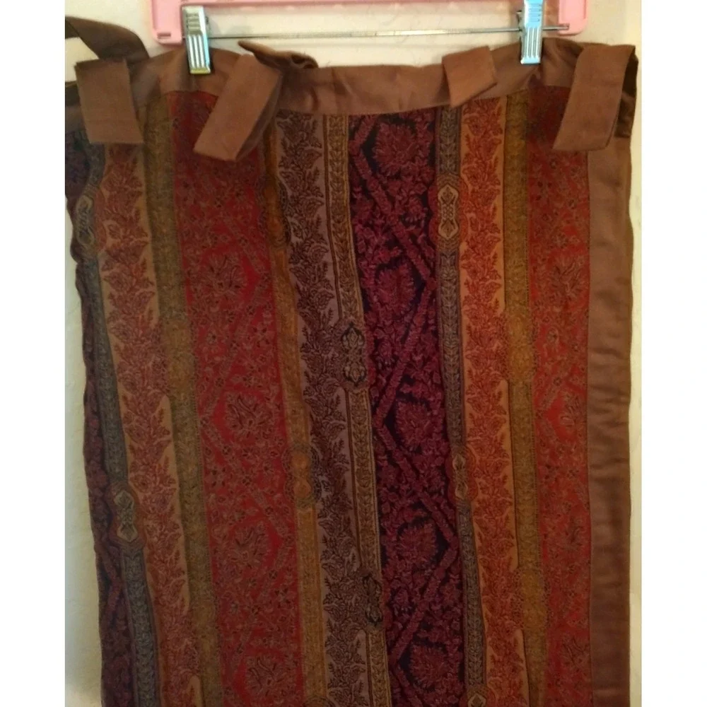 Rare Spiegel Home 100 % Wool Curtains Two Panels Floral Multicolor 40